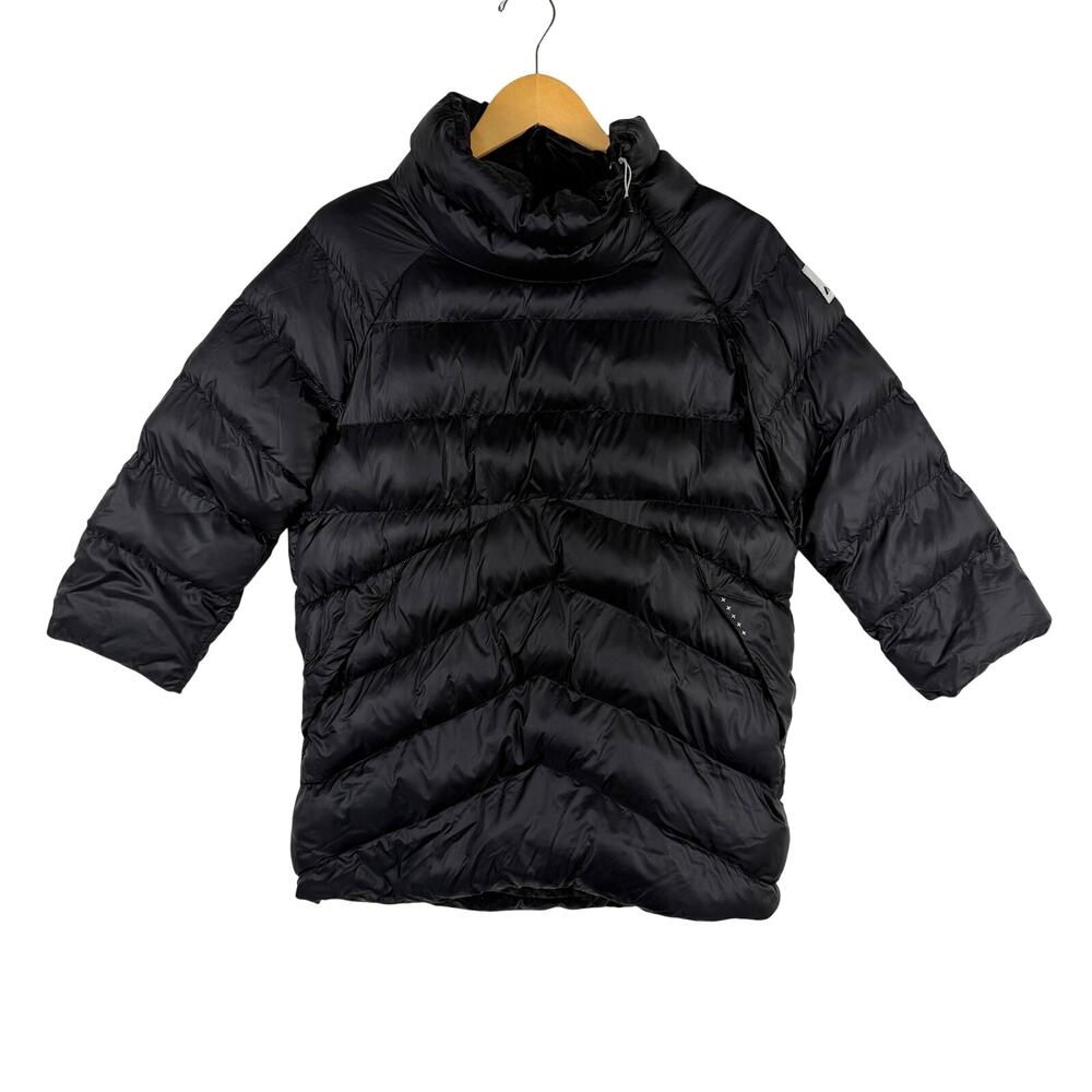 Orage Black Buffer Pullover Half Sleeve Mock Neck Zipper Women's Small Polyester